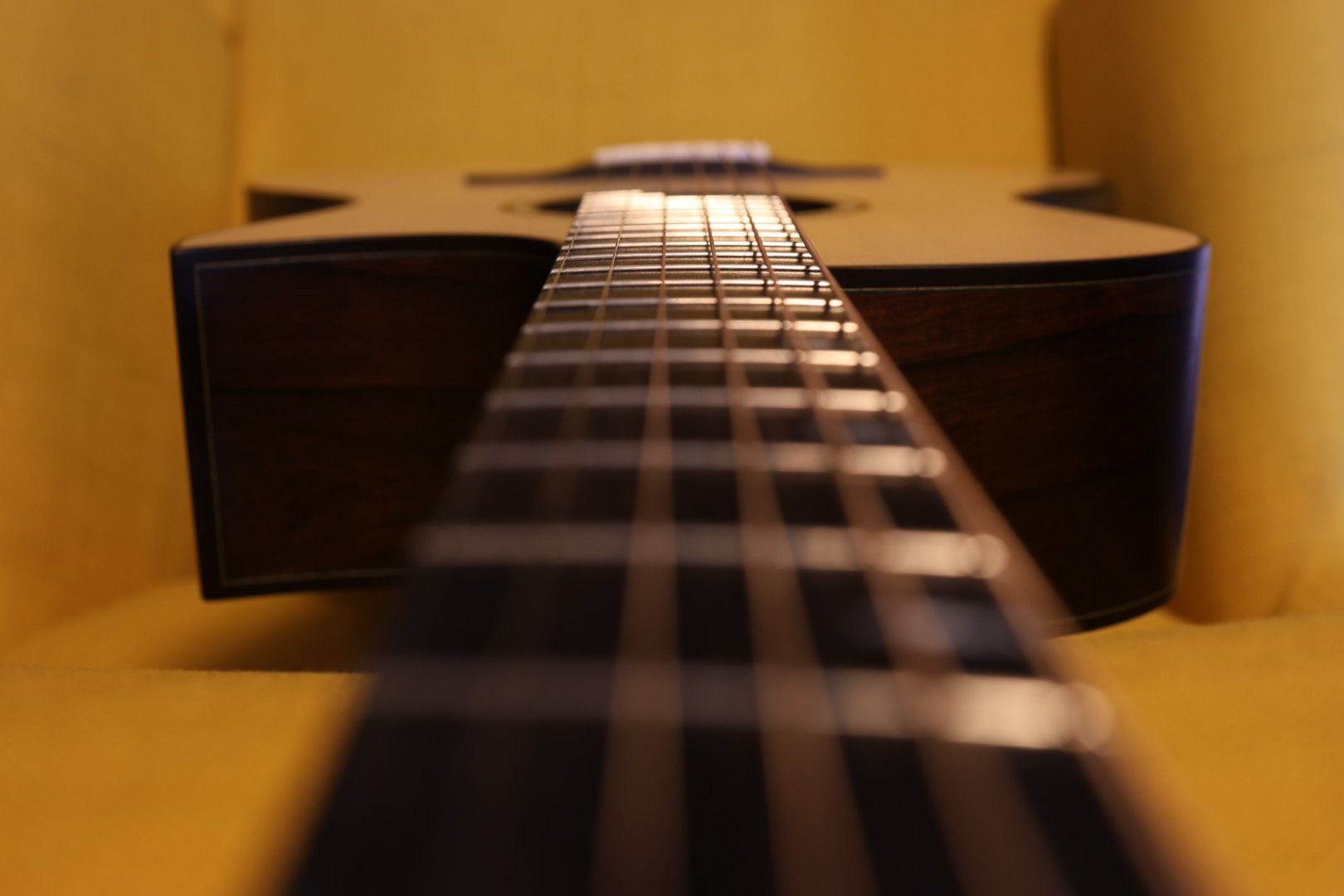 Fretboard perspective Guitar fingerboard perspective